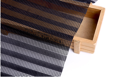 FQ-TZS粗條紋蕾絲網布面料  鏤空網眼布運動衫面料   夾層透視服裝面料 正面照